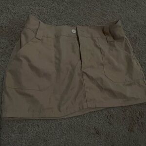 Tan Mini Skirt